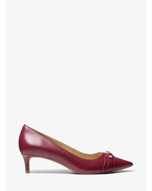 MICHAEL Michael Kors Pink Mk Mandy Flex Leather Pump