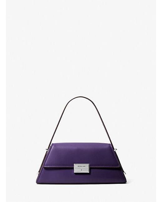 MICHAEL Michael Kors Purple Ludlow Medium Leather Shoulder Bag