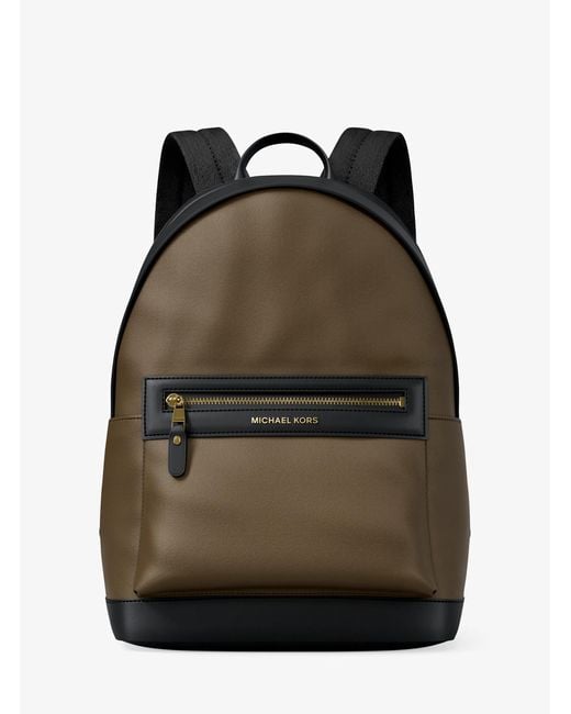 Michael Kors Black Mk Jet Set Nylon Backpack for men