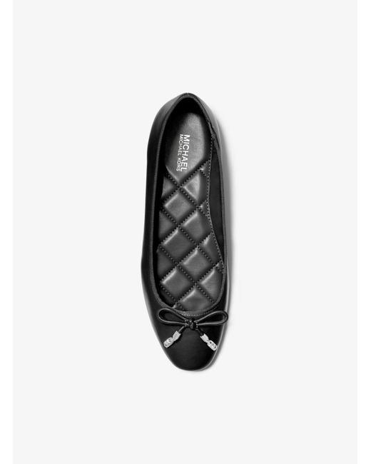Michael kors black ballerina hotsell flats
