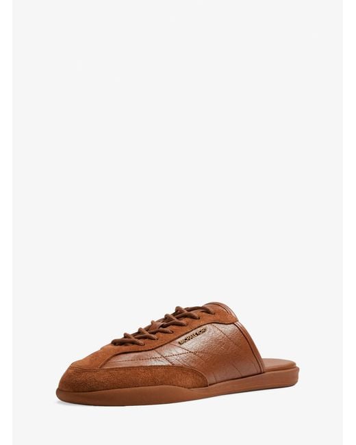 Michael Kors Brown Nolan Leather Mule