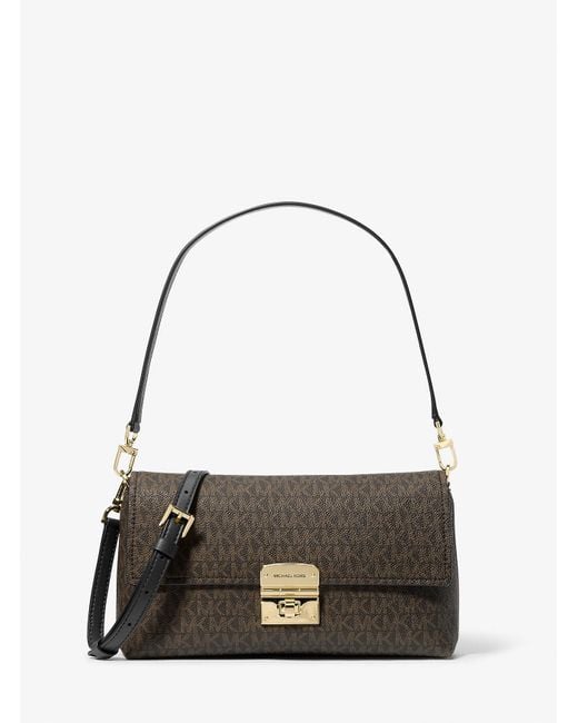 Mk Sac Porté Épaule Convertible Addie De Taille Moyenne À Logo Signature MICHAEL Michael Kors en coloris Brown