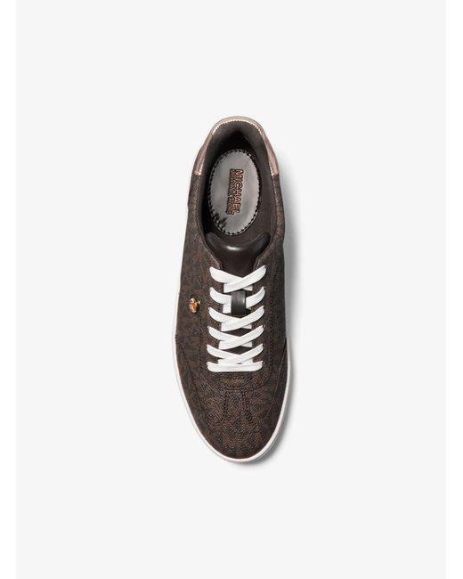 MICHAEL Michael Kors White Mk Scotty Signature Logo Trainers