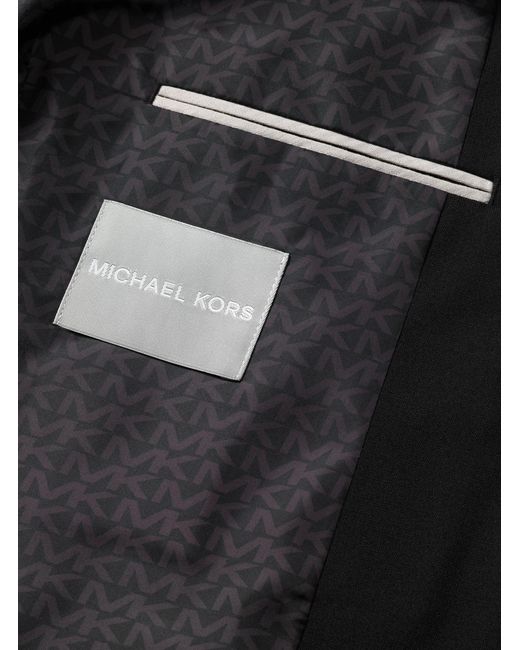 Michael Kors Black Mk Slim-Fit Wool Blend Travel Suit for men