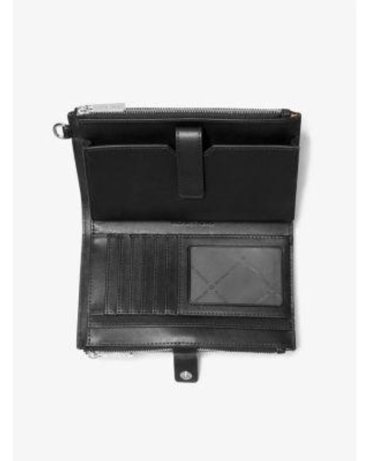Michael Kors Gray Jet Set Large Ombré Signature Logo Wristlet