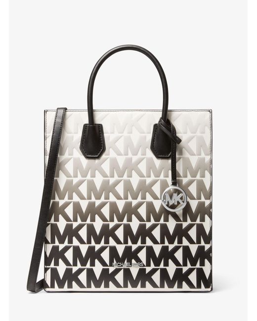Michael Kors Mercer Medium Graphic Logo Print Faux Leather Crossbody