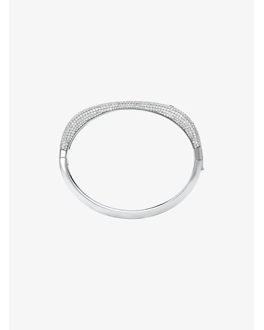 Michael Kors White Pavé Square Bangle