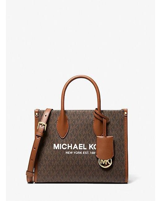 Michael Kors Brown Mirella Small Logo Crossbody Bag