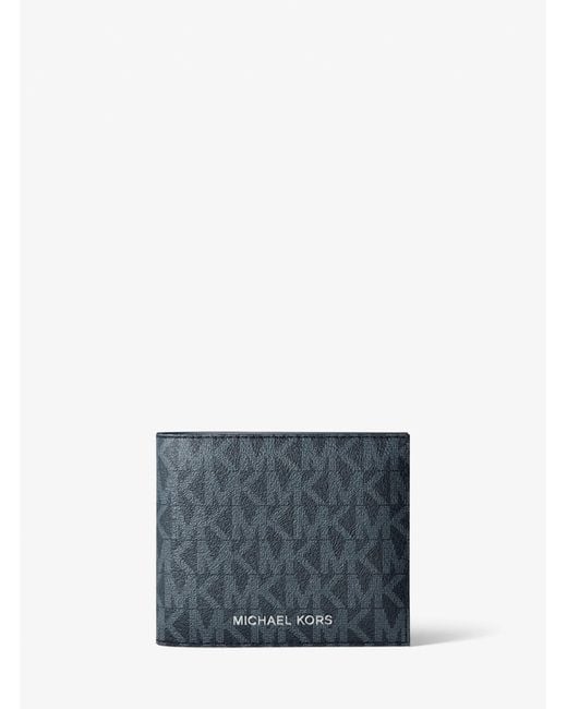 Michael Kors Multicolor Greyson Logo Billfold Wallet With Coin Pocket for men