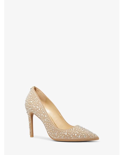 MICHAEL Michael Kors White Mk Alina Flex Embellished Pump