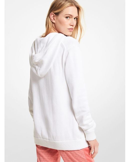 Michael kors hoodie white hotsell