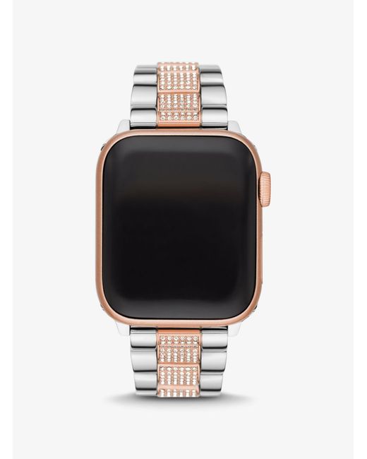 Michael Kors Pavé Two-tone Strap For Apple Watch® | Lyst