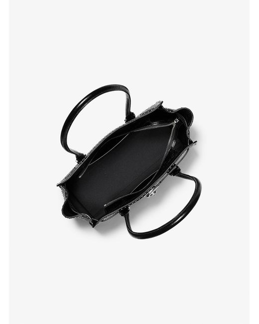 Mkbolso Satchel Hamilton Moderne Pequeño De Piel Con Ojales MICHAEL Michael Kors de color Black