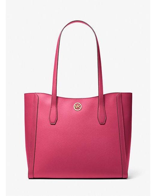 Michael Kors Pink Leida Large Tote Bag