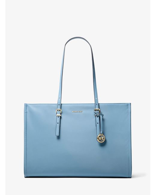 MICHAEL Michael Kors Blue Mk Zadie Large Nylon Tote Bag