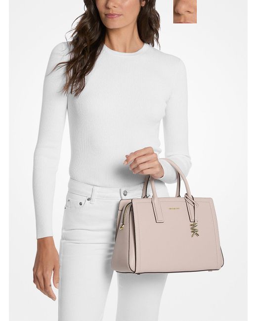 Mk Borsa A Mano Laila Media di MICHAEL Michael Kors in Natural