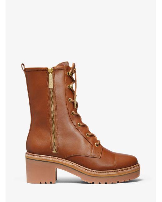 michael kors anaka combat boots