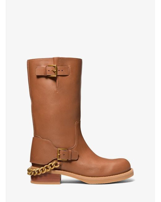 MICHAEL Michael Kors Brown Cayden Leather Boot
