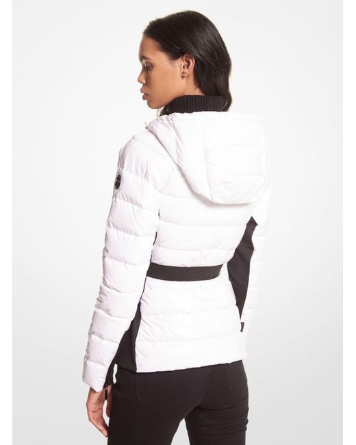 michael kors white puffer jacket