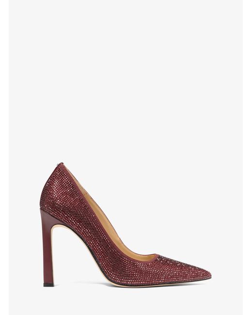 MICHAEL Michael Kors Red Mk Amara Embellished Pump