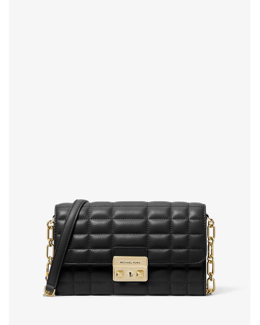 Borsa a tracolla Tribeca grande convertibile in pelle di MICHAEL Michael Kors in Black