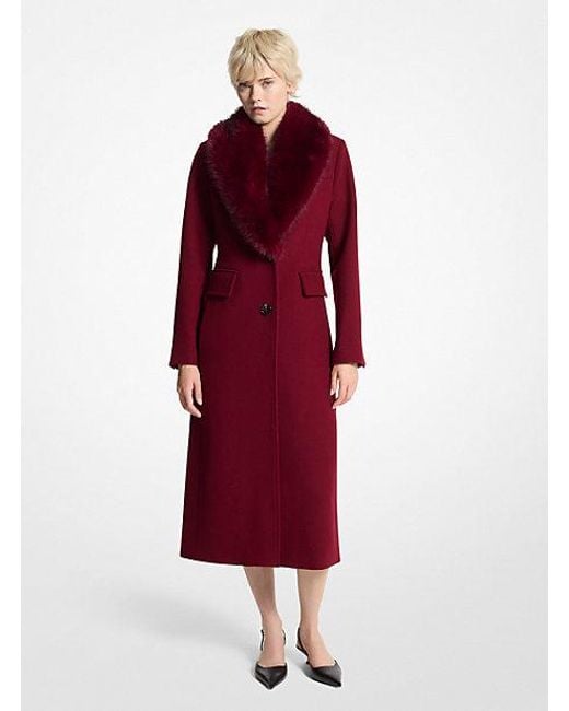 Red mk coat sale