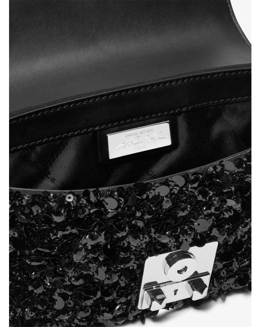 Michael Kors Black Limited-edition Tribeca Small Hand-embellished Shoulder Bag