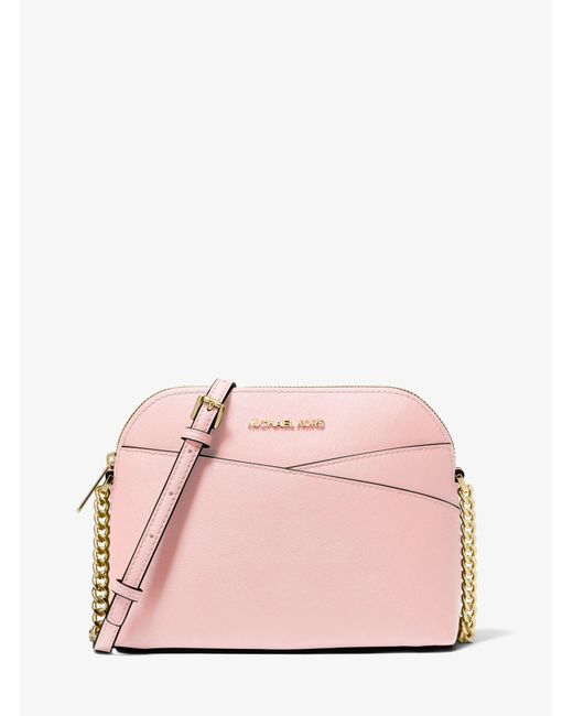 Michael Kors Jet Set Travel Medium Dome Crossbody Bag in Pink Lyst