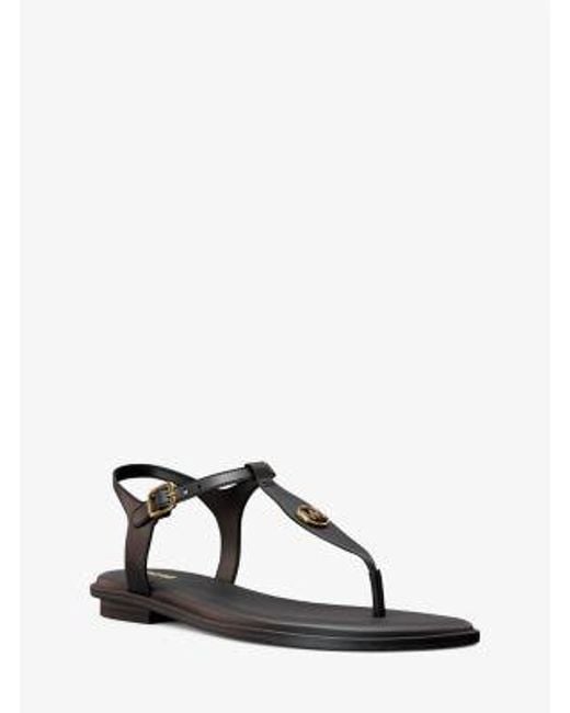 Michael Kors Black Mallory T-Strap Sandal