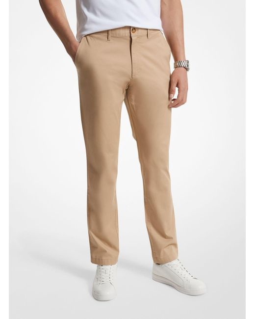 Pantalón chino slim-fit de mezcla de algodón Michael Kors de hombre de color Natural