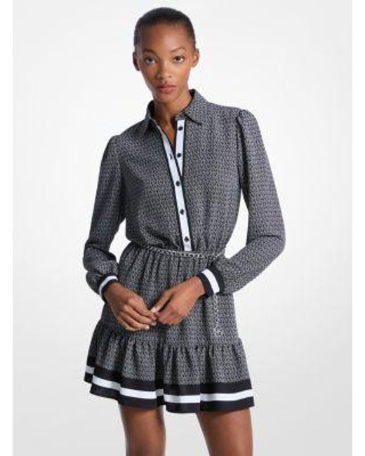 michael kors black and white polka dot dress Michael Kors Black and White Polka Dot Drop Waist Dress- Size 12  The  Saved Collection