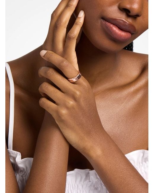 Michael Kors Pink Mk Logo Ring