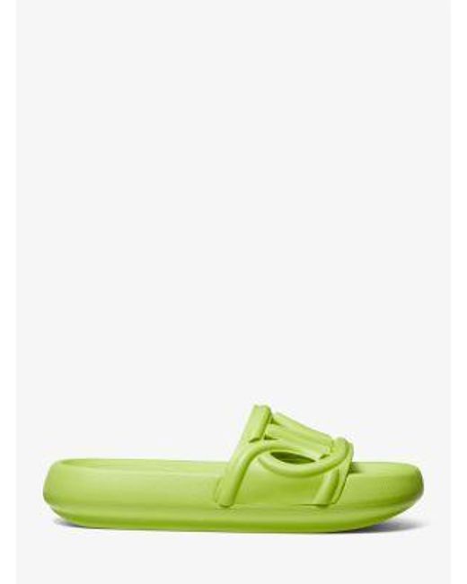 Michael Kors Green Splash Scuba Slide Sandal