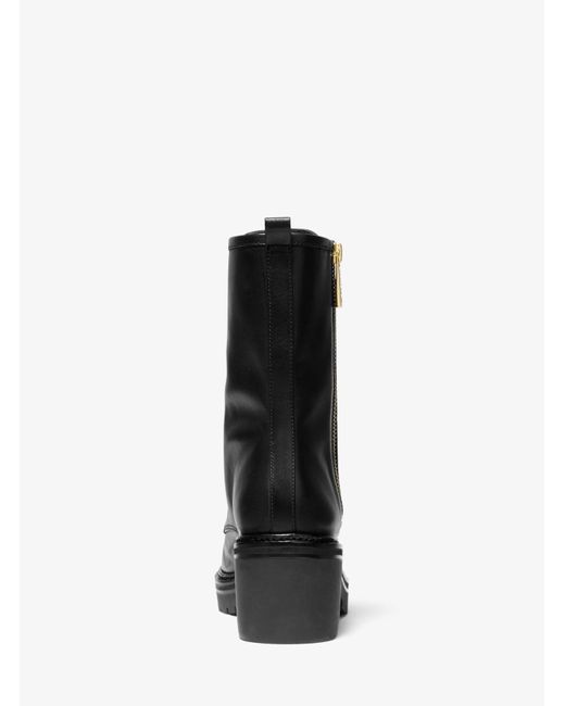 anaka leather combat boot