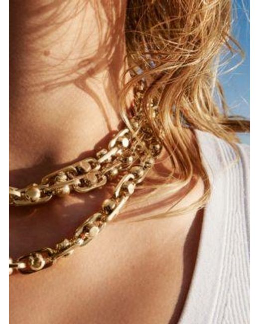Michael Kors Metallic Tone Or Silver-tone Astor Link Chain Necklace