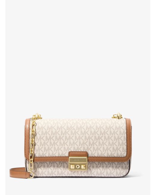 MICHAEL Michael Kors Natural Tribeca Large Convertible Chain Shoulder Bag