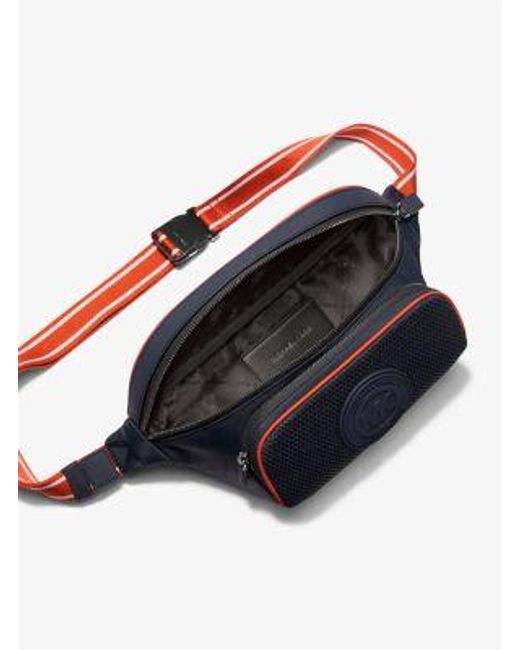Michael Kors Blue Lautner Nylon Utility Sling Pack for men
