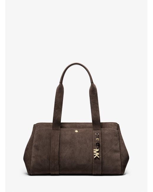 Mk Grand Cabas Romee En Daim MICHAEL Michael Kors en coloris Brown