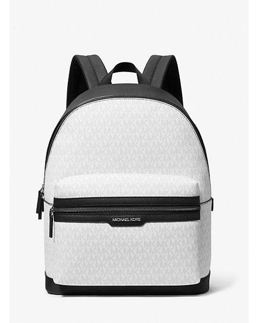 Michael Kors Black Cooper Signature Logo Backpack for men