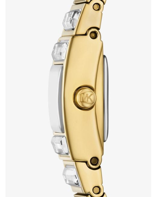 Michael Kors Metallic Limited-Edition Mini Darrington Pavé Bezel-Tone Watch