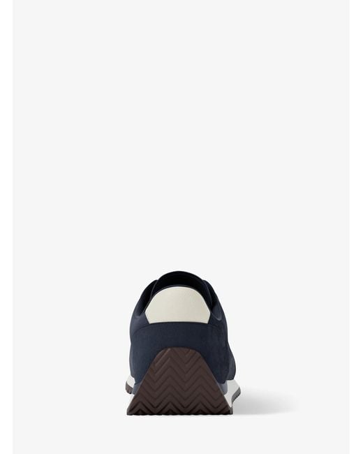Michael Kors Blue Rhodes Suede Trainer for men