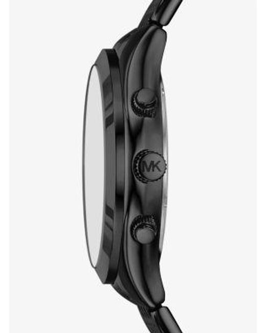 Michael Kors Black Oversized Aspyn-Tone Watch for men
