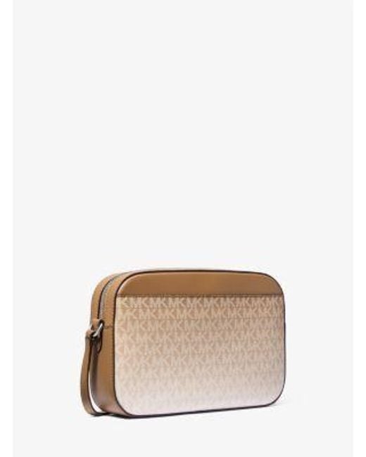 Michael Kors Gray Jet Set Large Ombré Signature Logo Crossbody Body