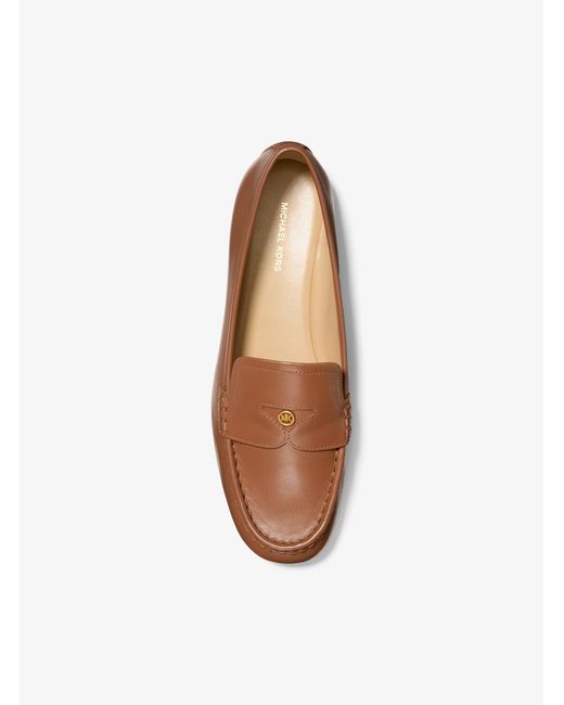 MICHAEL Michael Kors Brown Jennings Leather Loafer