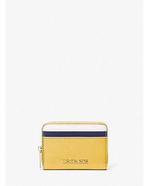 Michael Kors Yellow Jet Set Travel Medium Color-Block Wallet