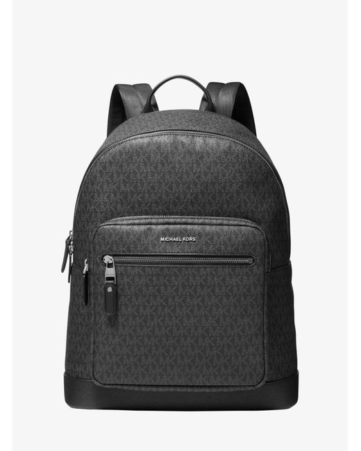 Michael Kors Canvas Hudson Logo Backpack in Black for Men Lyst