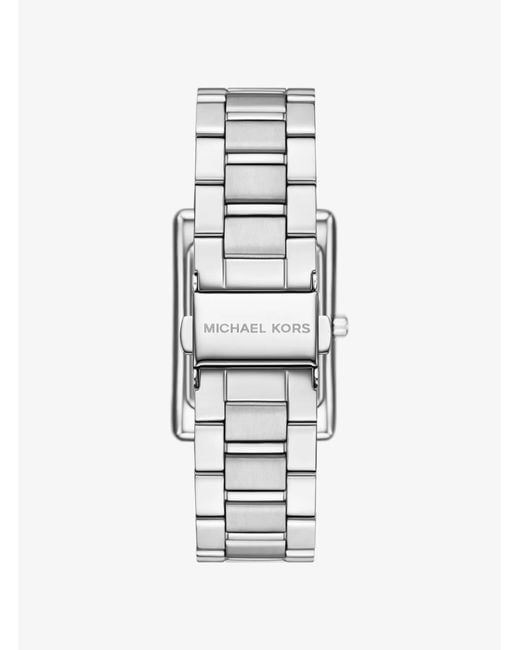 Michael Kors White Mk Essex-Tone Watch for men