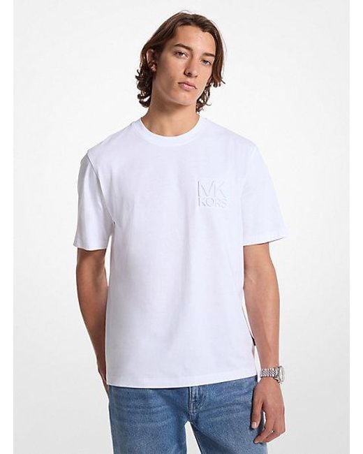 Michael kors mens white t shirt hotsell