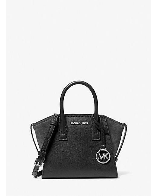 Michael Kors Black Avril Extra-Small Leather Satchel