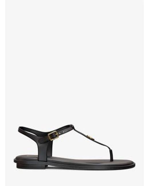 Michael Kors Black Mallory T-Strap Sandal